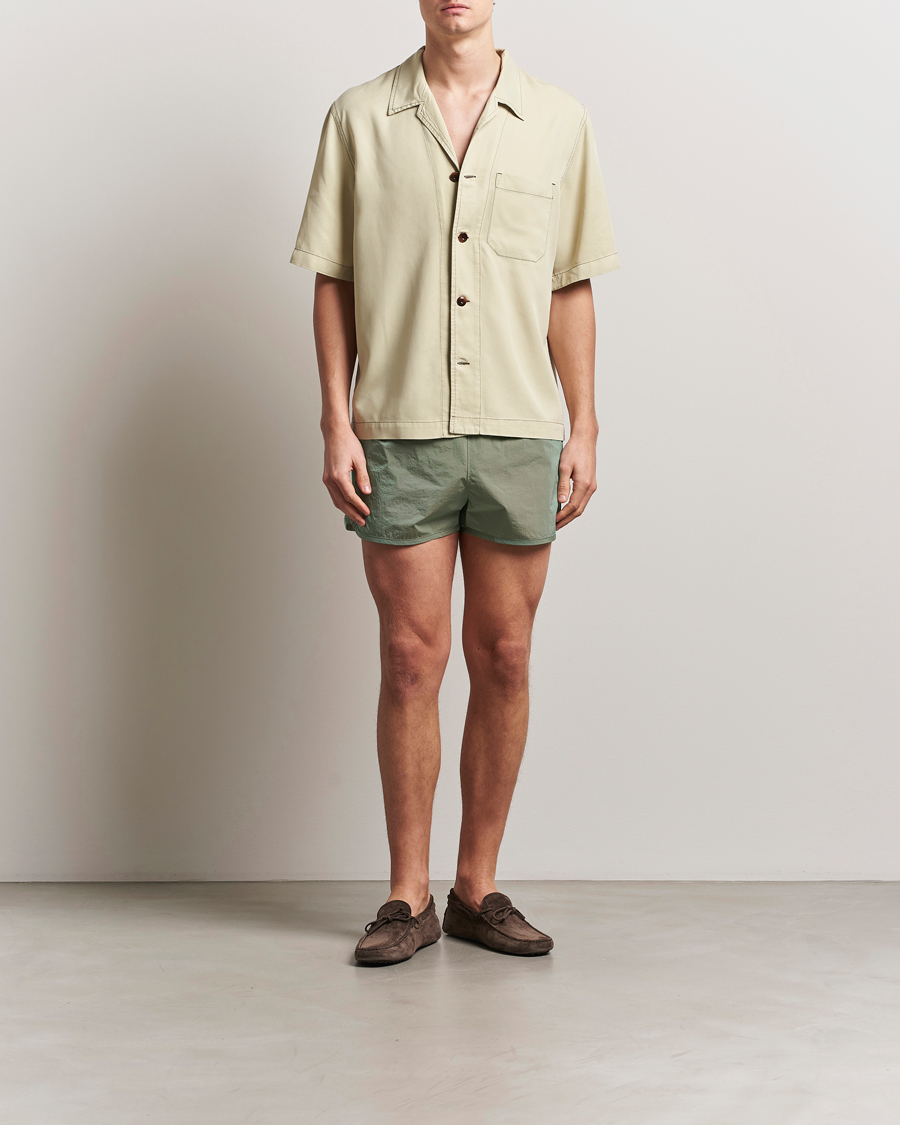 Herr | Badbyxor | CDLP | Paper Nylon Swim Shorts Moonstone