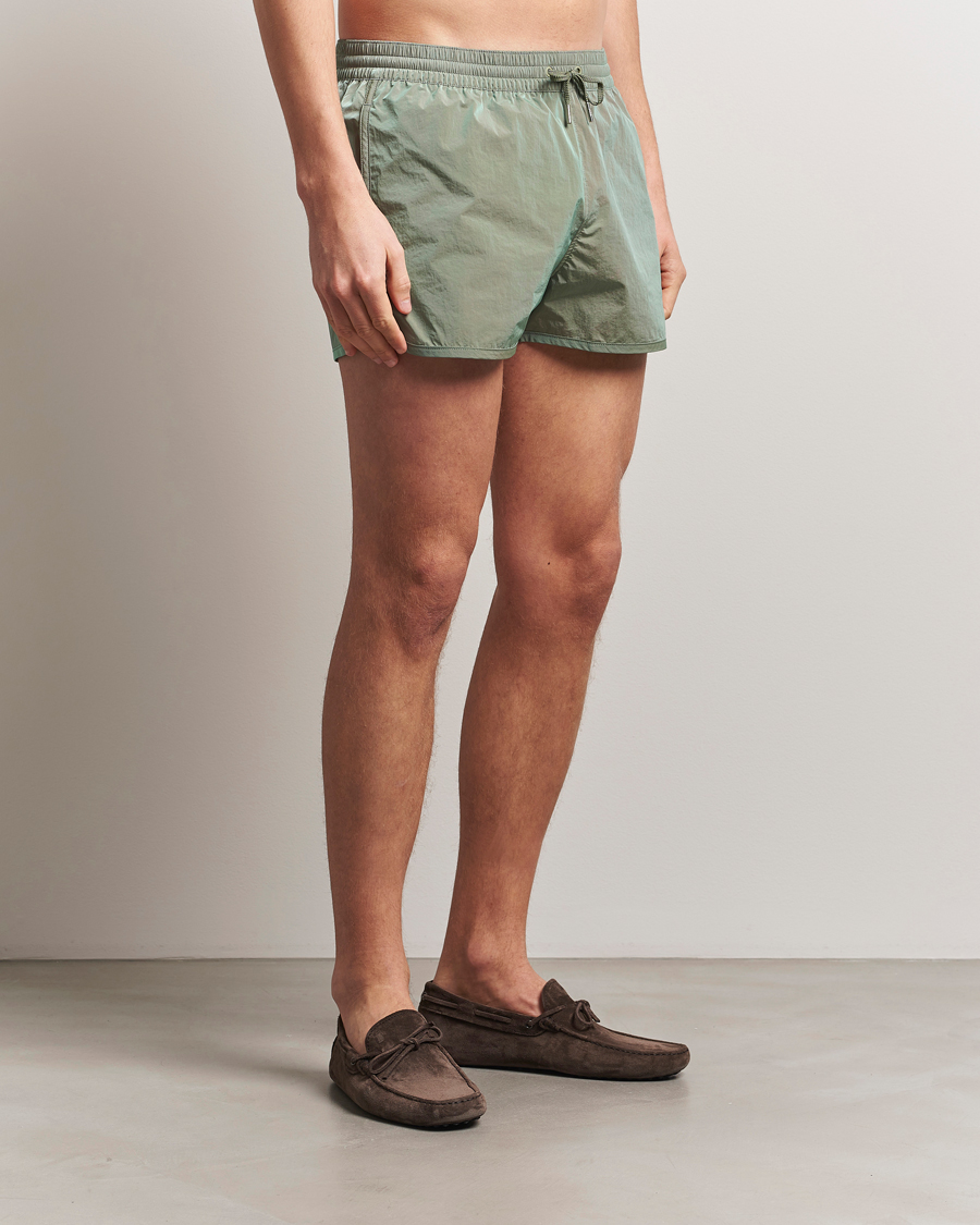 Herr | Badbyxor | CDLP | Paper Nylon Swim Shorts Moonstone
