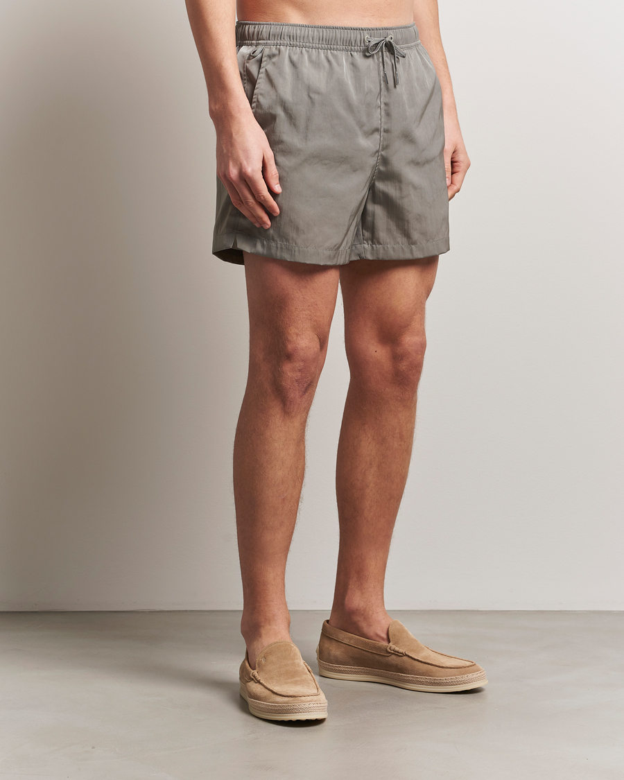 Herr | Badbyxor | CDLP | Satin Twill Swim Trunks Steel