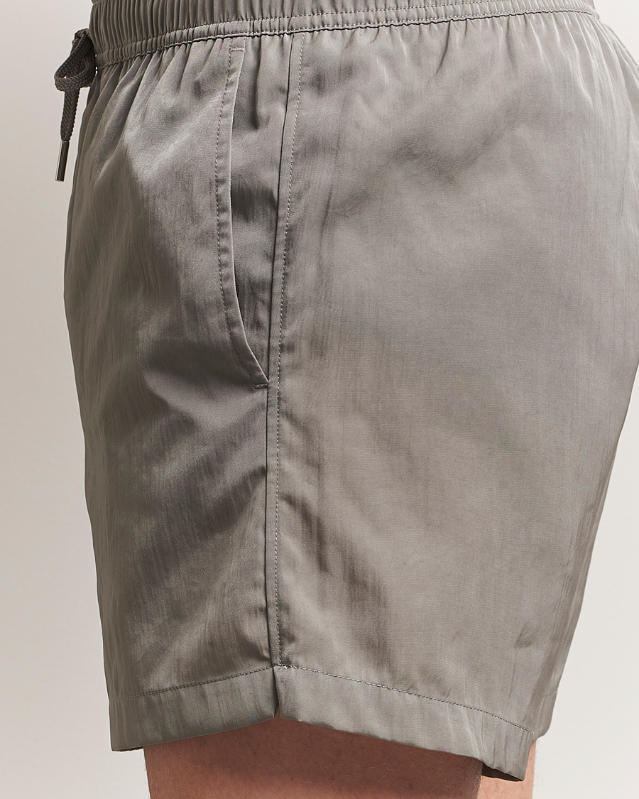 Herr | Badbyxor | CDLP | Satin Twill Swim Trunks Steel