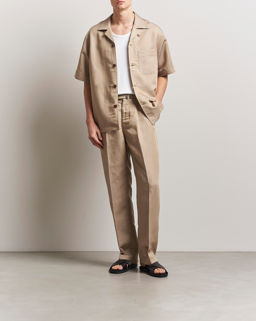 Herr | Byxor | CDLP | Semi Tailored Trousers Hazel Beige