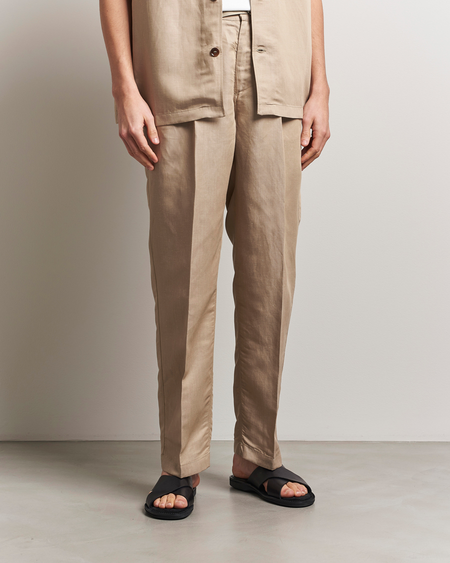 Herr | Byxor | CDLP | Semi Tailored Trousers Hazel Beige