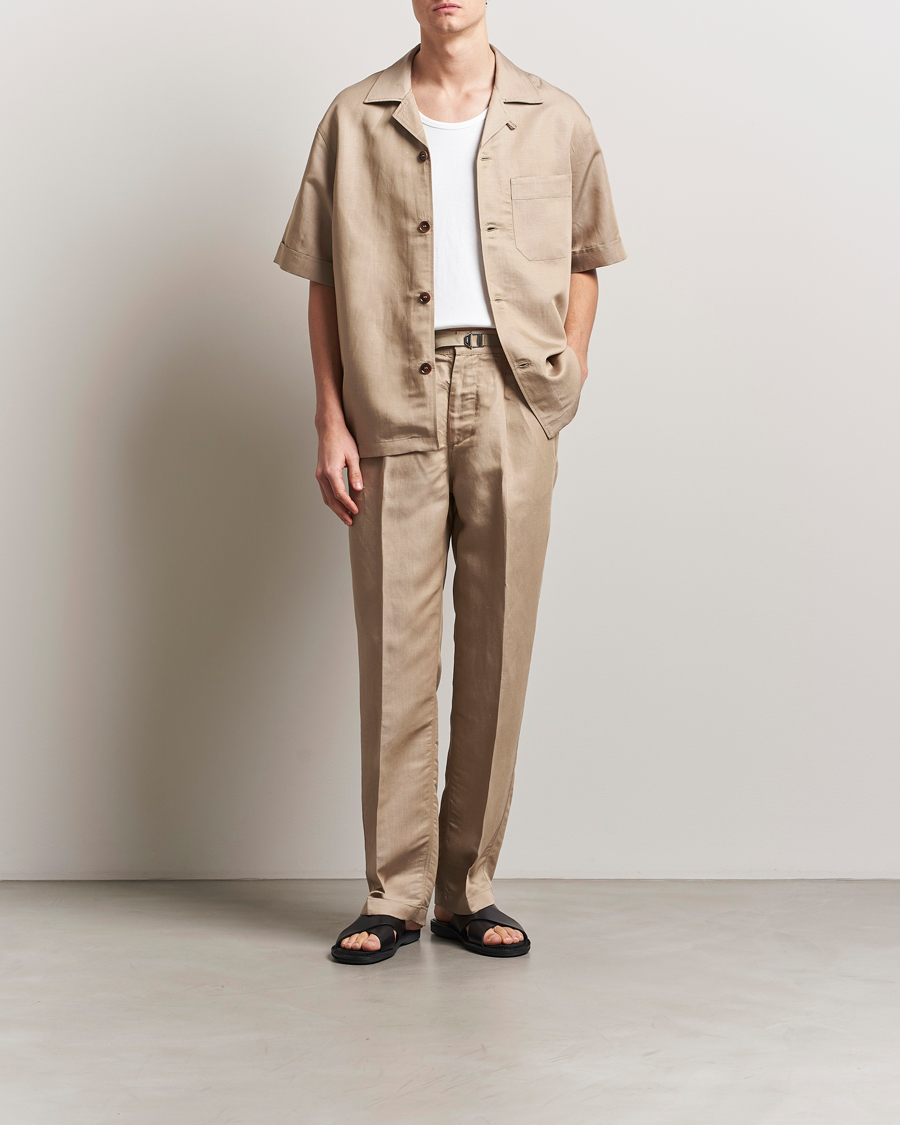 Herr | Skjortor | CDLP | Camp Collar Shirt Hazel Beige