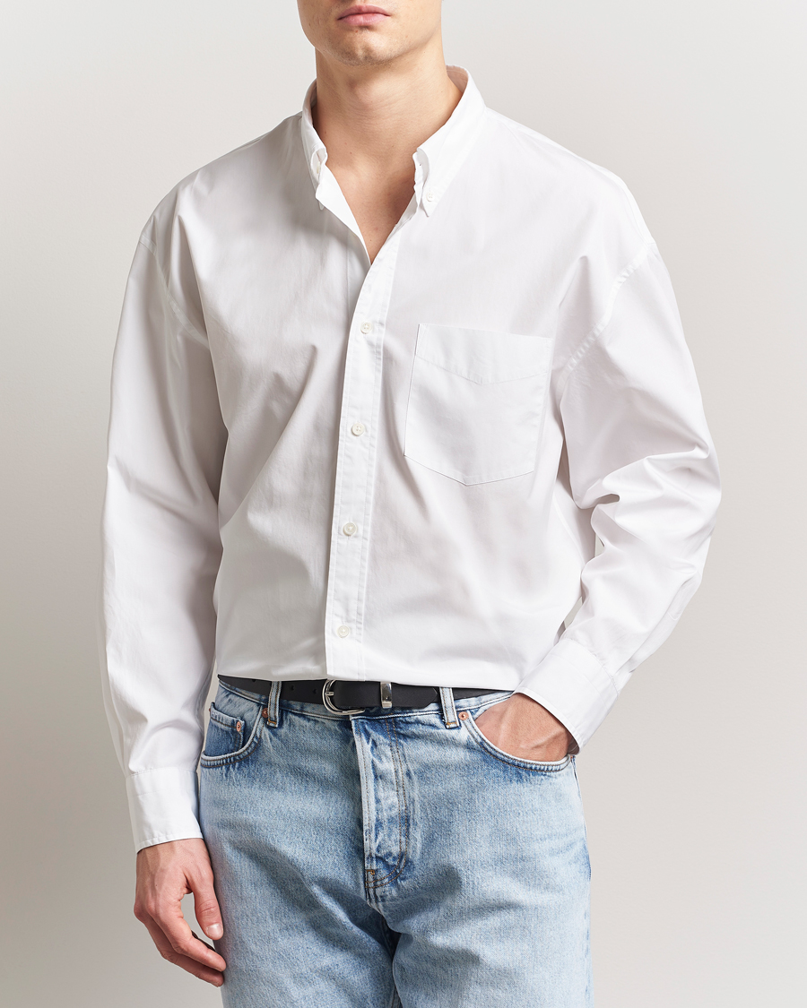 Herr | Skjortor | GANT 240 Mulberry Street | Oversized Poplin Shirt White