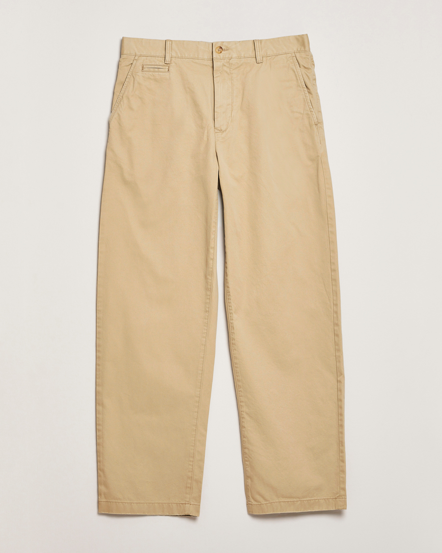 Herr | Byxor | GANT 240 Mulberry Street | Relaxed Fit Cotton Twill Chinos Woody Beige
