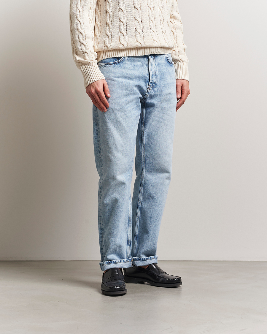 Herr | Jeans | GANT 240 Mulberry Street | Straight Fit Selvedge Jeans Light Blue Vintage
