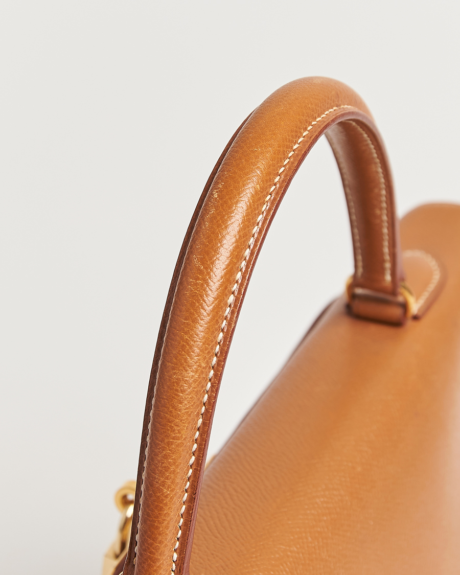 Herr | Hermès Pre-Owned Kelly 35 Courchevel Handbag Gold | Hermès Pre-Owned | Kelly 35 Courchevel Handbag Gold