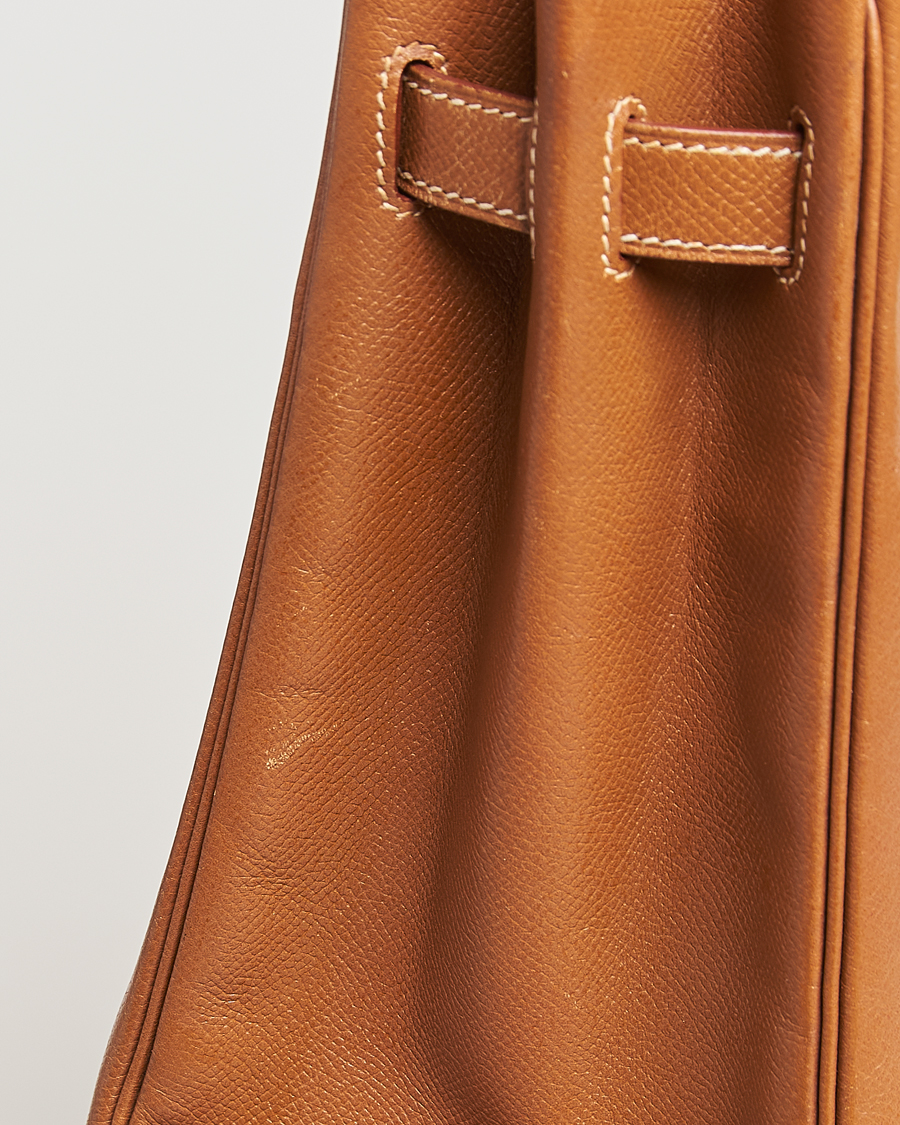 Herr | Hermès Pre-Owned Kelly 35 Courchevel Handbag Gold | Hermès Pre-Owned | Kelly 35 Courchevel Handbag Gold