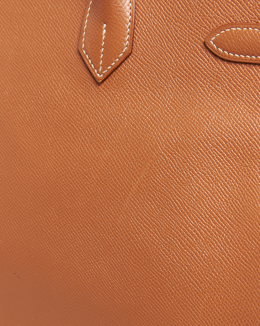 Herr | Hermès Pre-Owned Birkin 35 Handbag Courchevel Gold | Hermès Pre-Owned | Birkin 35 Handbag Courchevel Gold