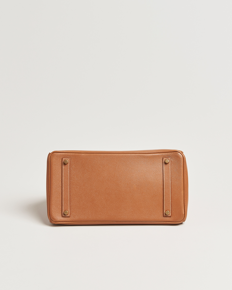 Herr | Hermès Pre-Owned Birkin 35 Handbag Courchevel Gold | Hermès Pre-Owned | Birkin 35 Handbag Courchevel Gold