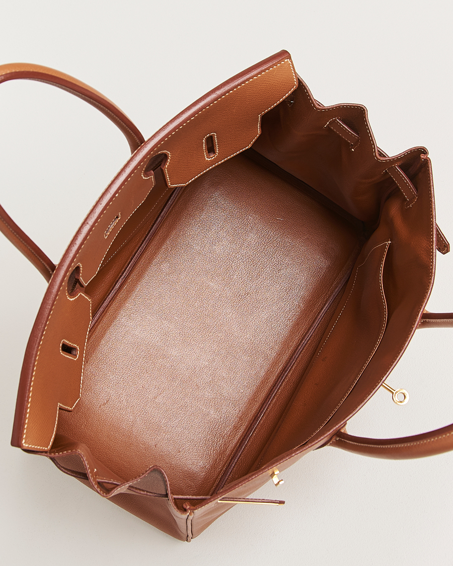 Herr | Hermès Pre-Owned Birkin 35 Handbag Courchevel Gold | Hermès Pre-Owned | Birkin 35 Handbag Courchevel Gold