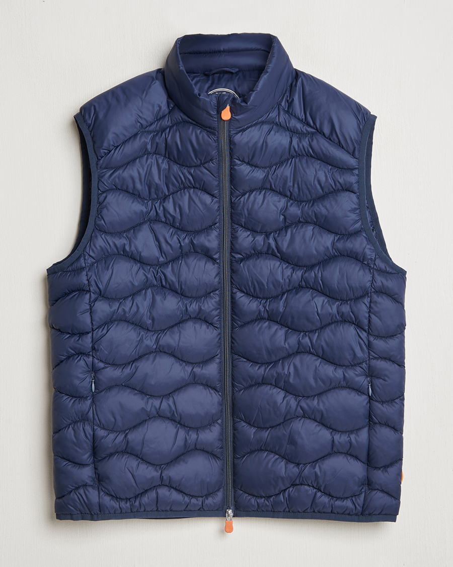 Herr | Västar | Save The Duck | Tide Lightweight Padded Vest Navy Blue