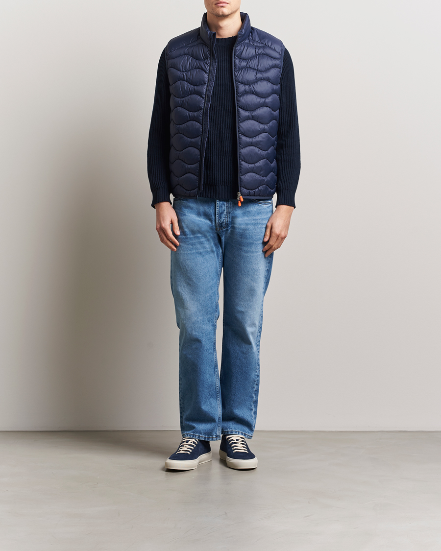 Herr | Västar | Save The Duck | Tide Lightweight Padded Vest Navy Blue