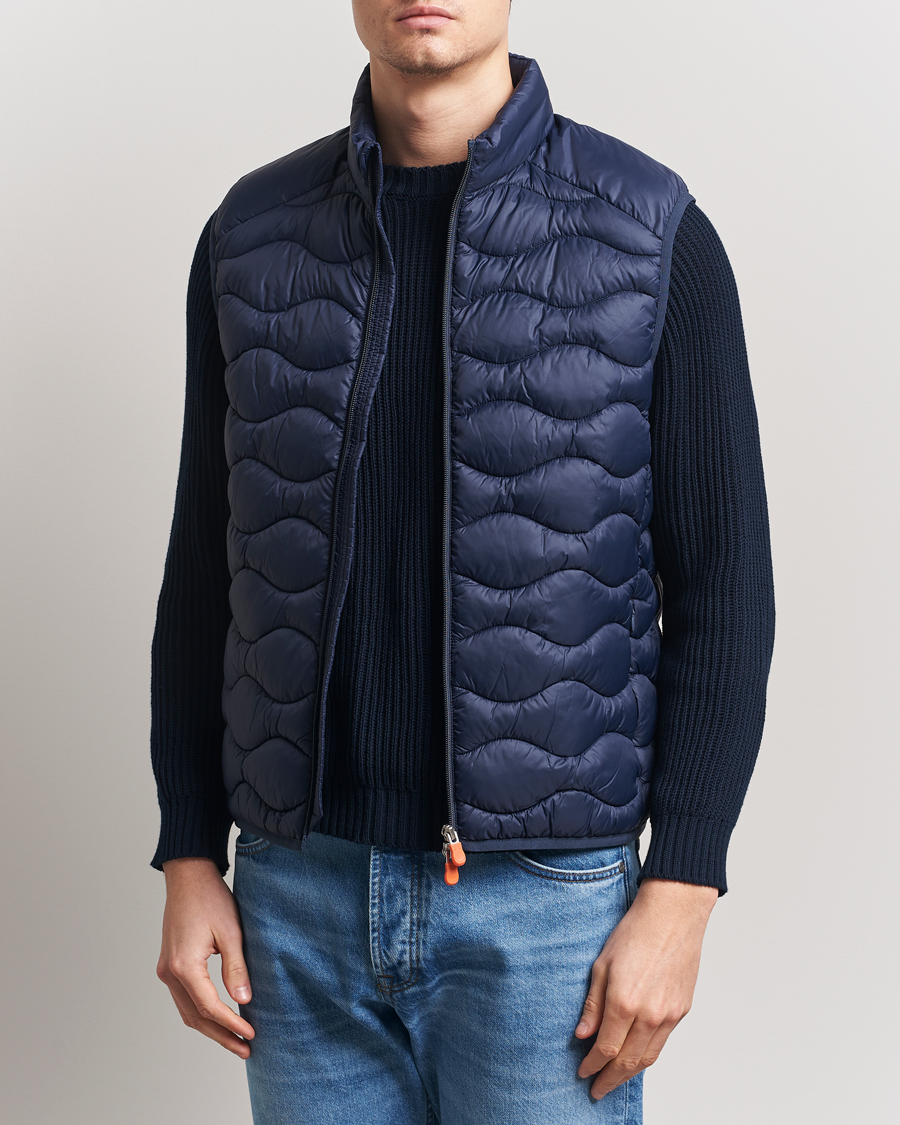 Herr | Västar | Save The Duck | Tide Lightweight Padded Vest Navy Blue