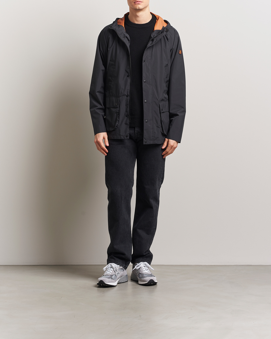 Herr | Jackor | Save The Duck | Ghibli Wind/Water Resistant Hooded Jacket Black