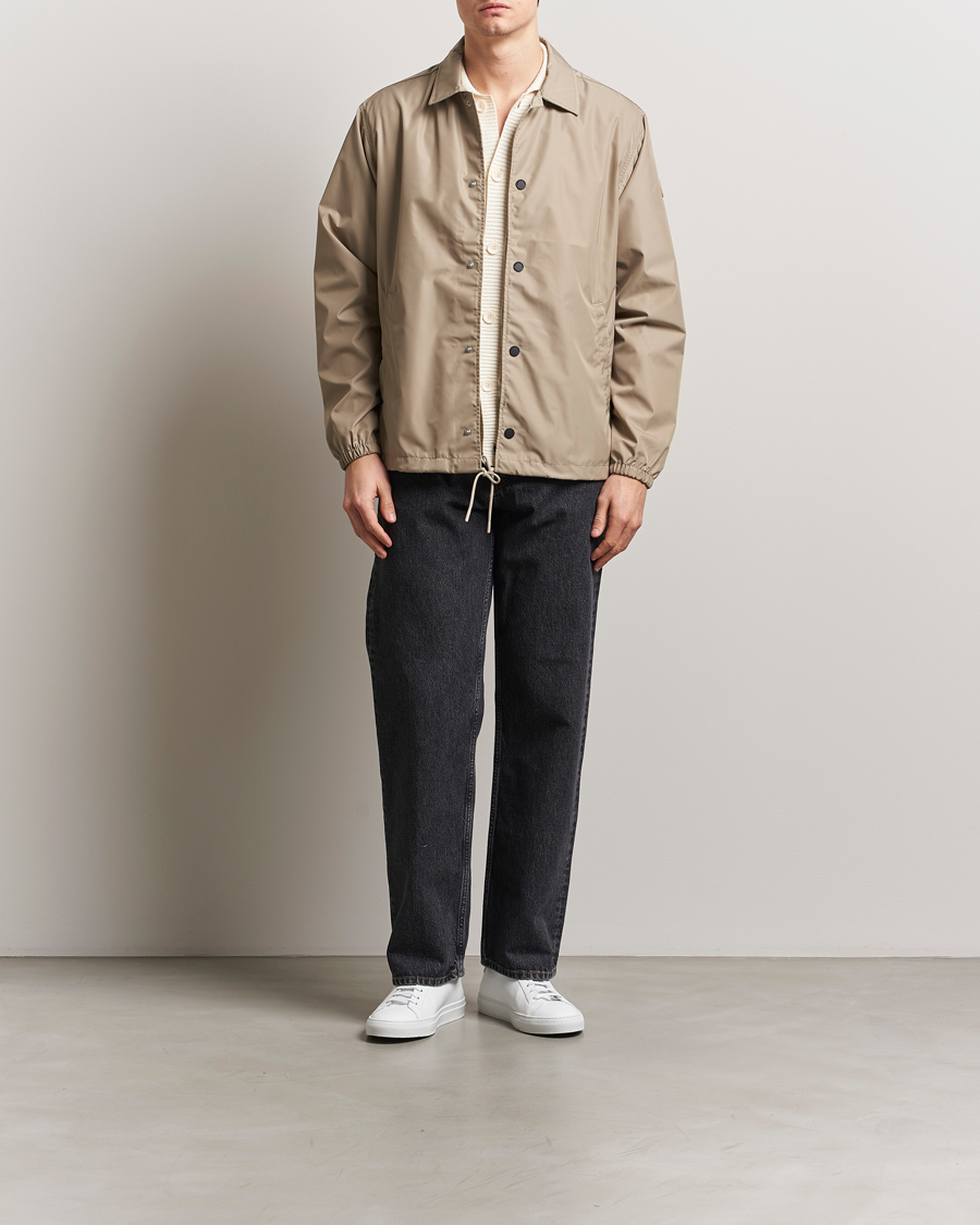 Herr | Jackor | Save The Duck | Prince Wind/Water Resistant Coach Jacket Stone Beige