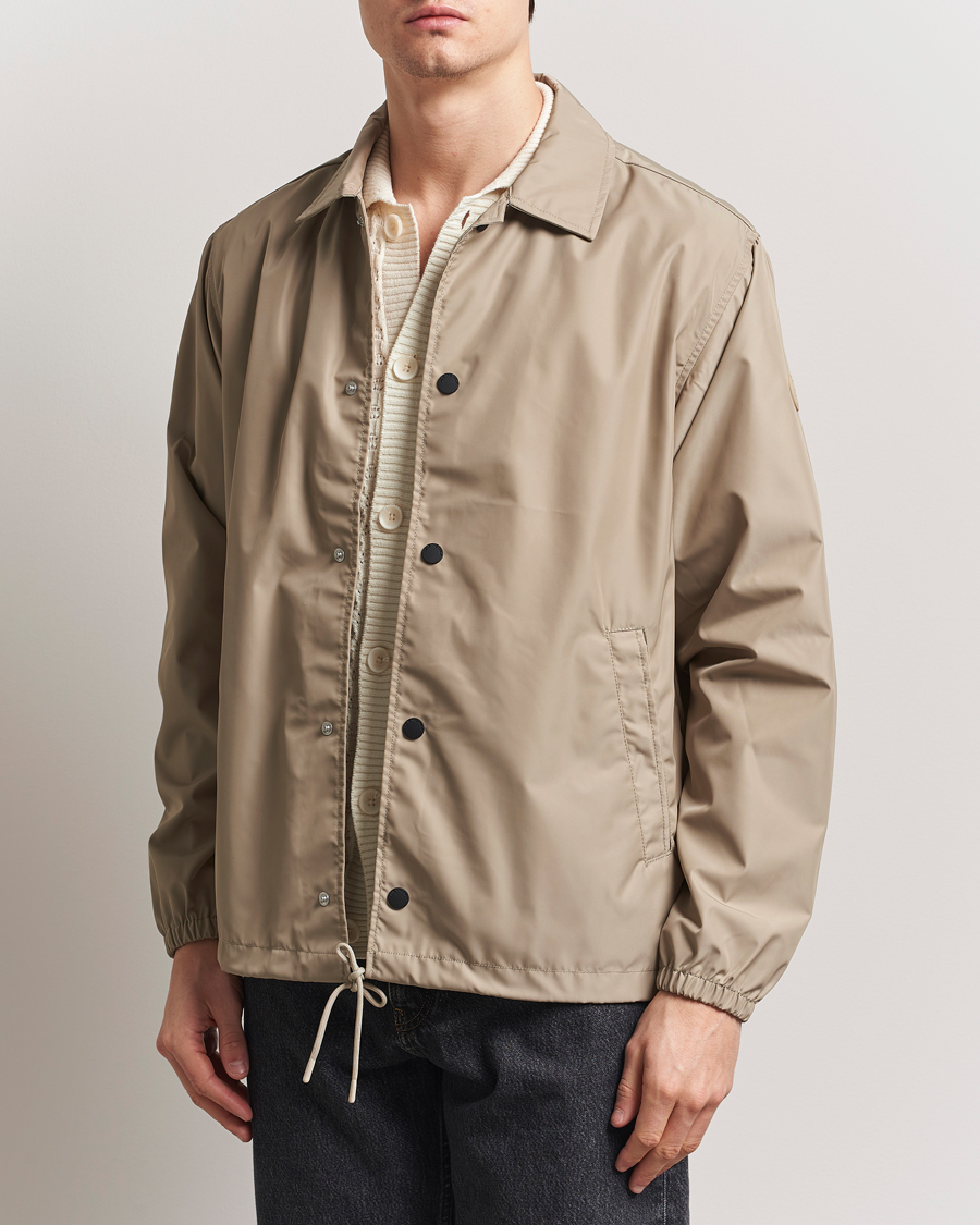 Herr | Jackor | Save The Duck | Prince Wind/Water Resistant Coach Jacket Stone Beige