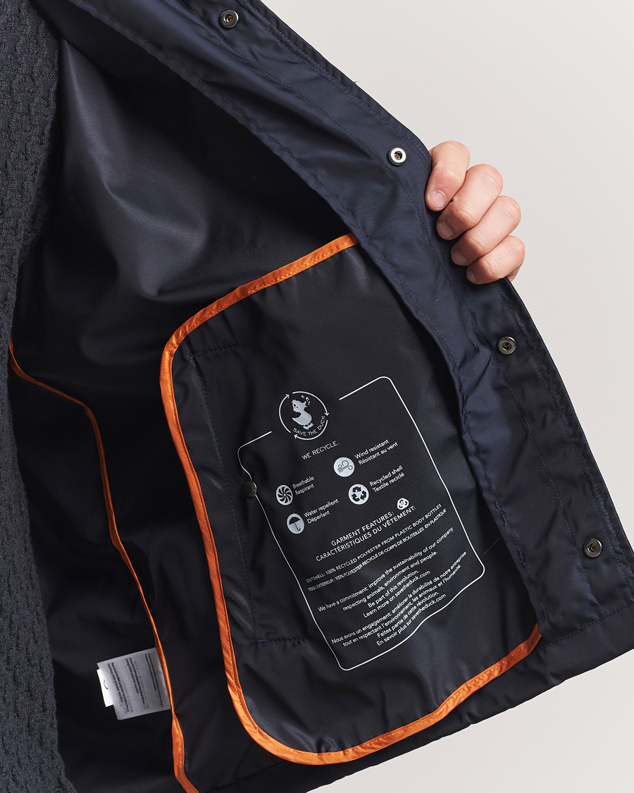 Herr | Jackor | Save The Duck | Prince Wind/Water Resistant Coach Jacket Blue Black