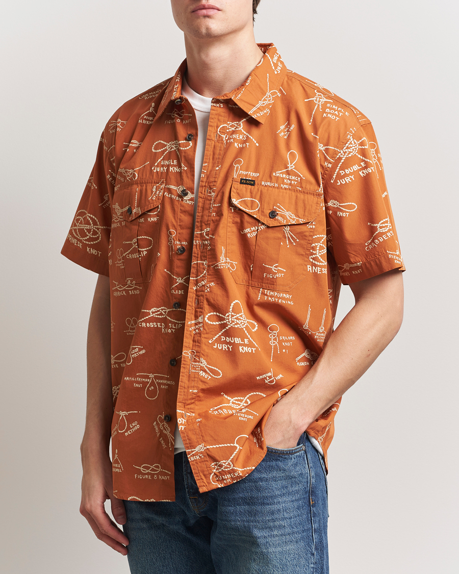 Herr | Skjortor | Filson | Washed Short Sleeve Shirt Bourbon