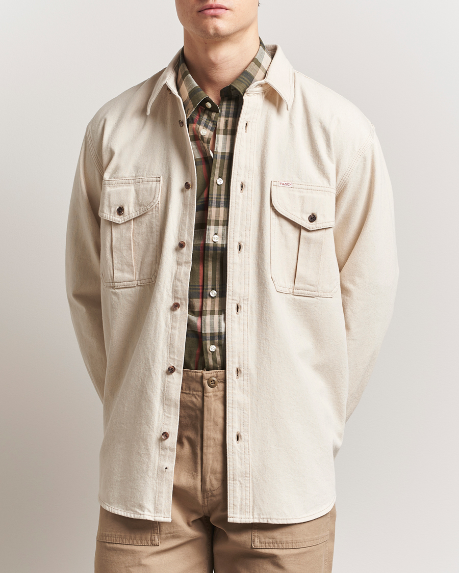 Herr | Skjortor | Filson | Denim Guide Shirt Natural Seed
