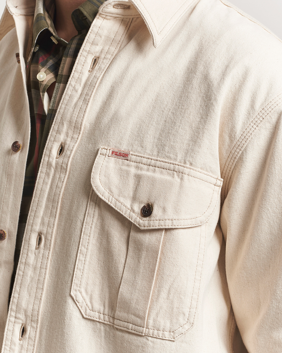 Herr | Skjortor | Filson | Denim Guide Shirt Natural Seed