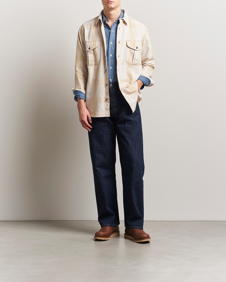 Herr | Skjortor | Filson | Vintage Wash Alaska Guide Shirt Light Gray/Khaki