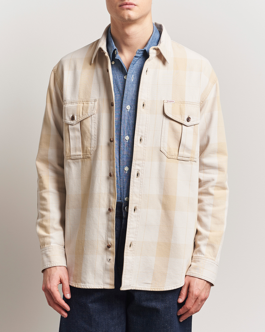Herr | Skjortor | Filson | Vintage Wash Alaska Guide Shirt Light Gray/Khaki