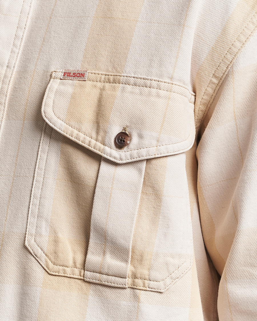 Herr | Skjortor | Filson | Vintage Wash Alaska Guide Shirt Light Gray/Khaki