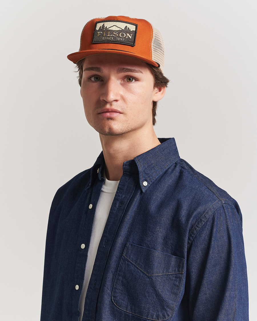 Herr | Filson Trucker Mesh Cap Iron Rust | Filson | Trucker Mesh Cap Iron Rust