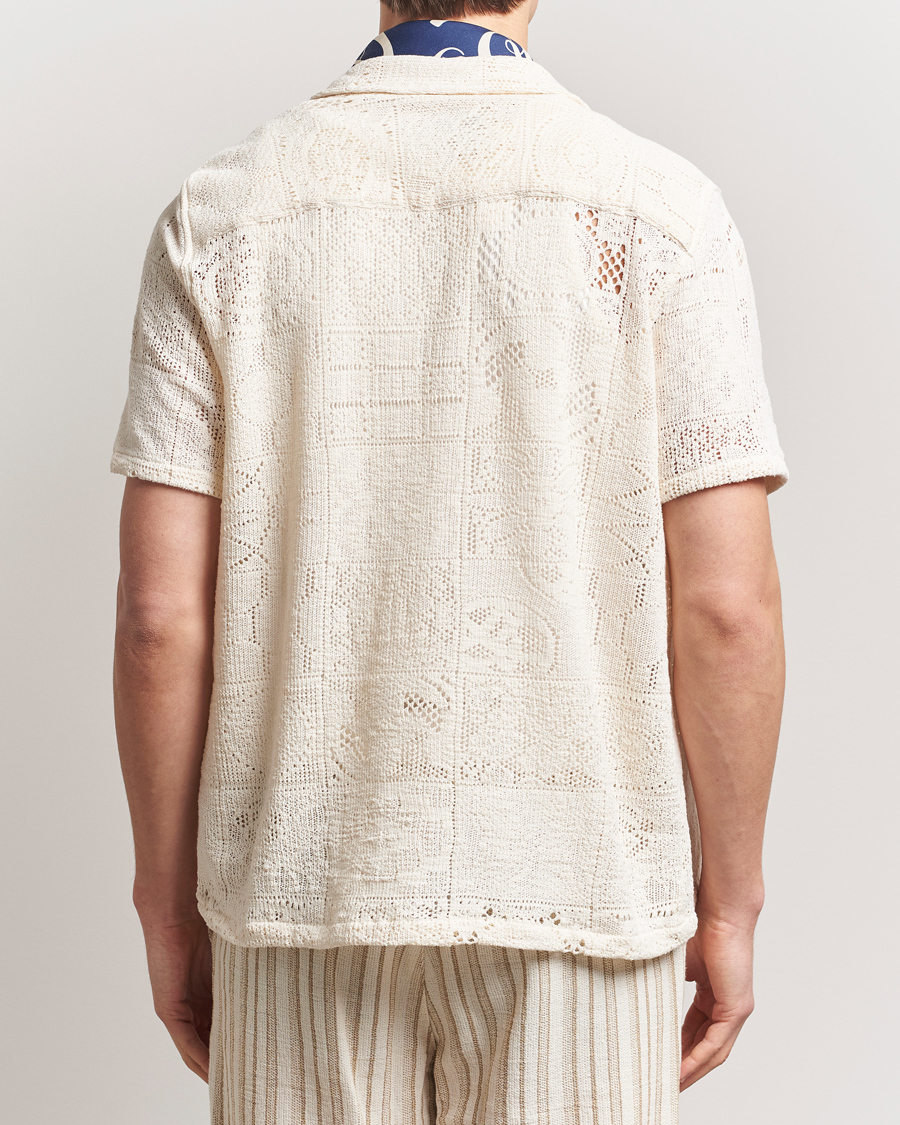 Herr | Skjortor | LES DEUX | Hector Lace Short Sleeve Shirt White