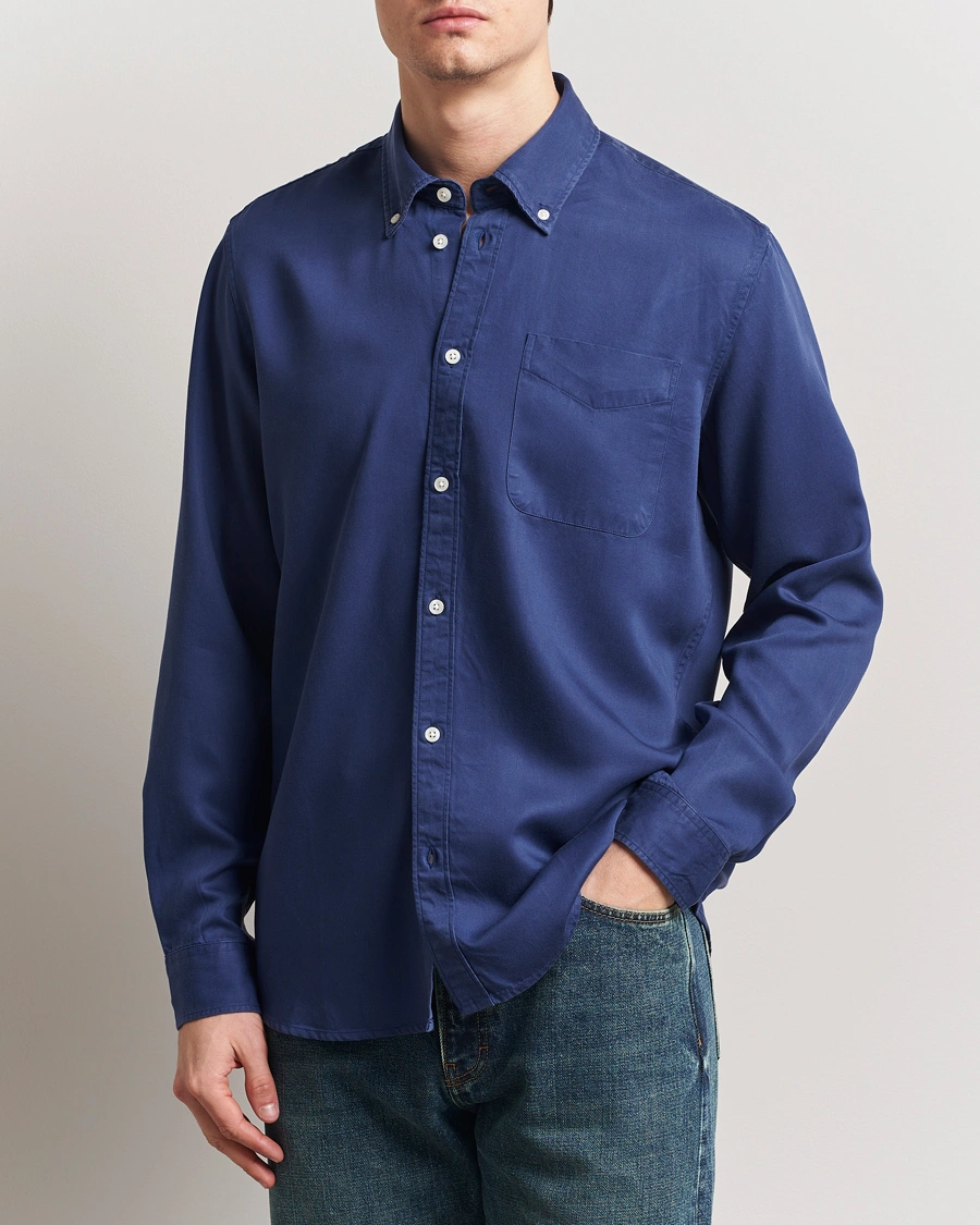 Herr | Skjortor | LES DEUX | Kent Tencel Shirt Blueprint