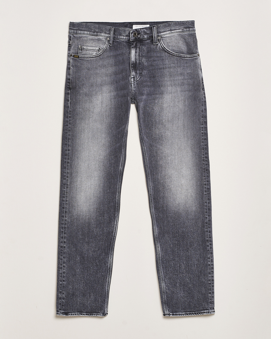 Herr | Jeans | Tiger of Sweden | Pistolero Stretch Cotton Jeans Washed Black