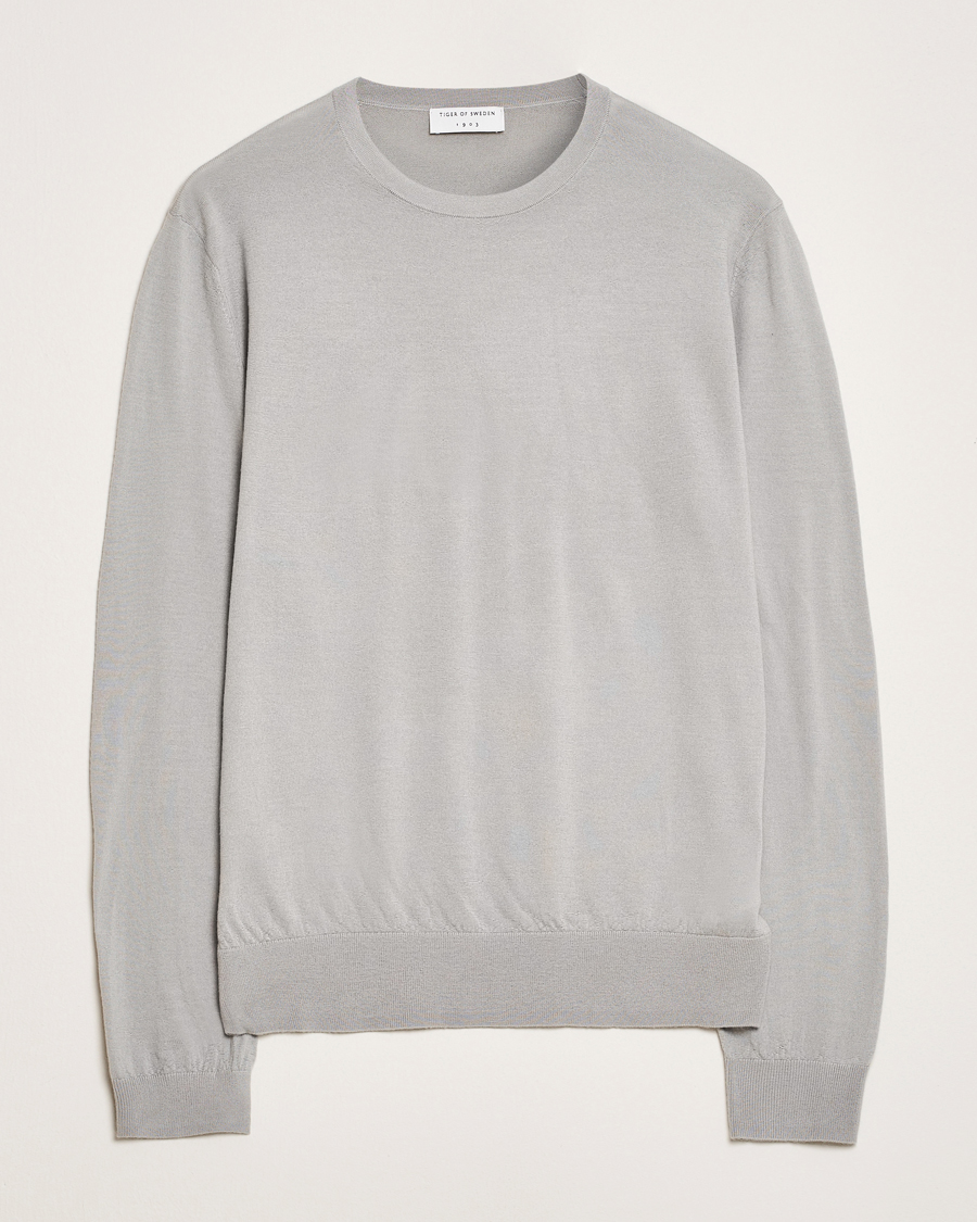 Herr | Tröjor | Tiger of Sweden | Connor Merino Sweater Granite
