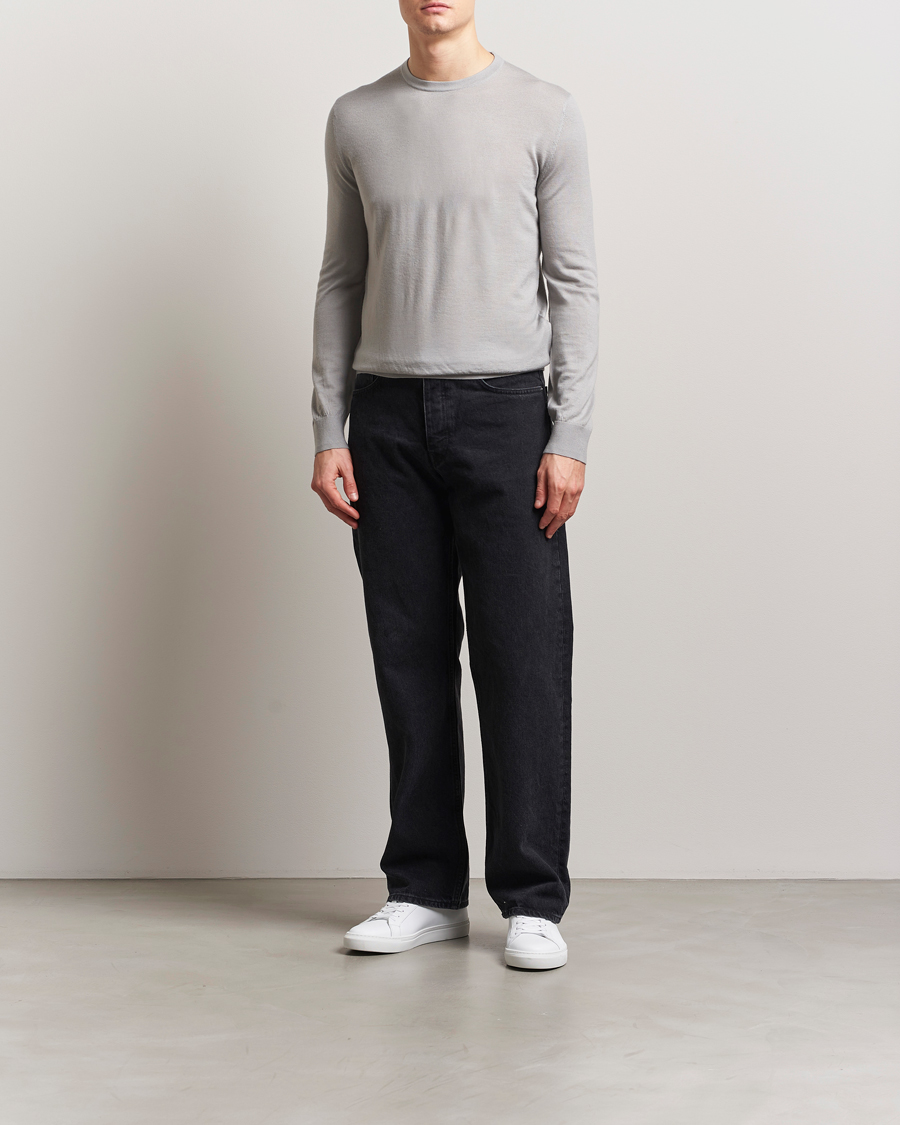 Herr | Tröjor | Tiger of Sweden | Connor Merino Sweater Granite