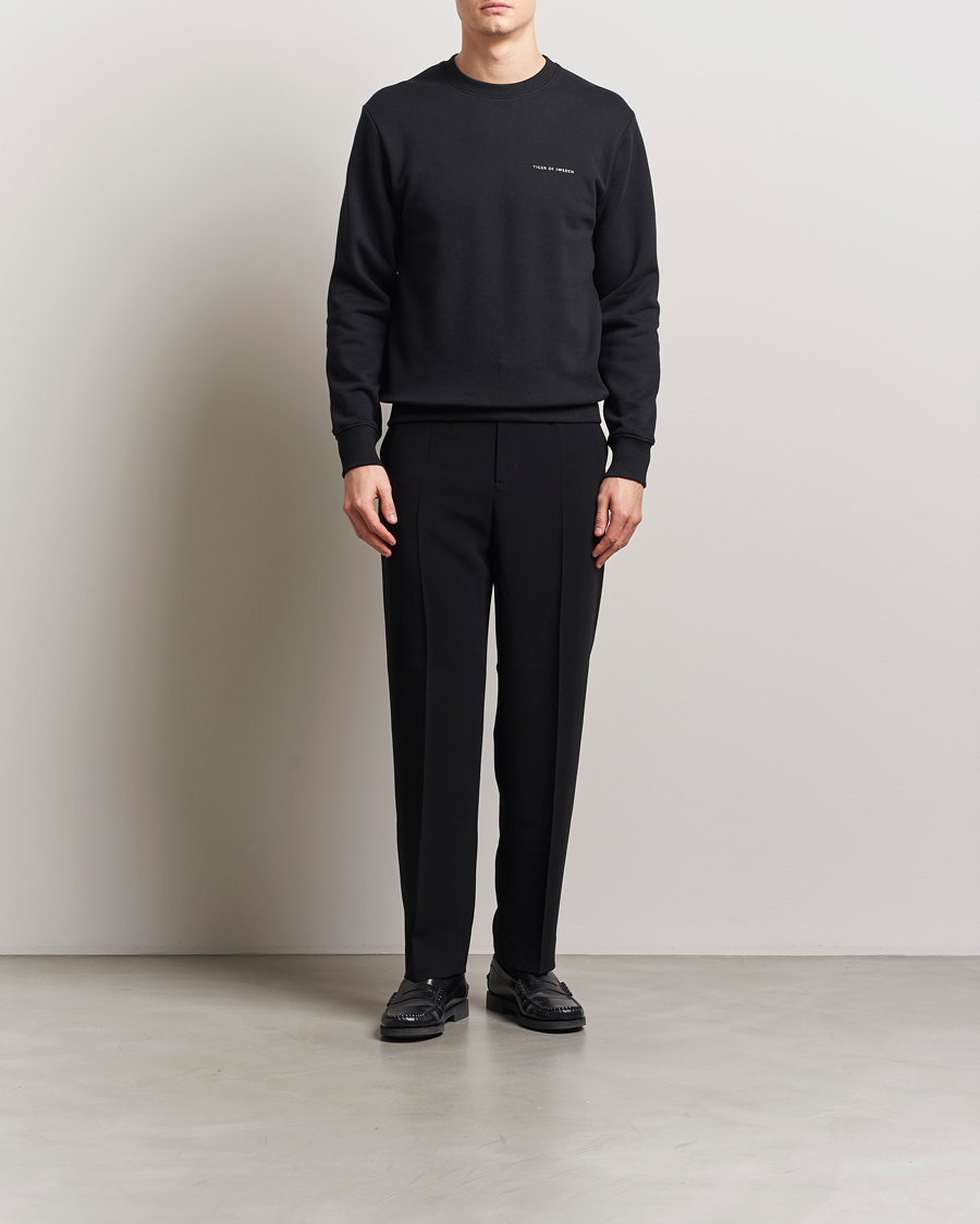 Herr | Tröjor | Tiger of Sweden | Emerson Crew Neck Sweatshirt Black