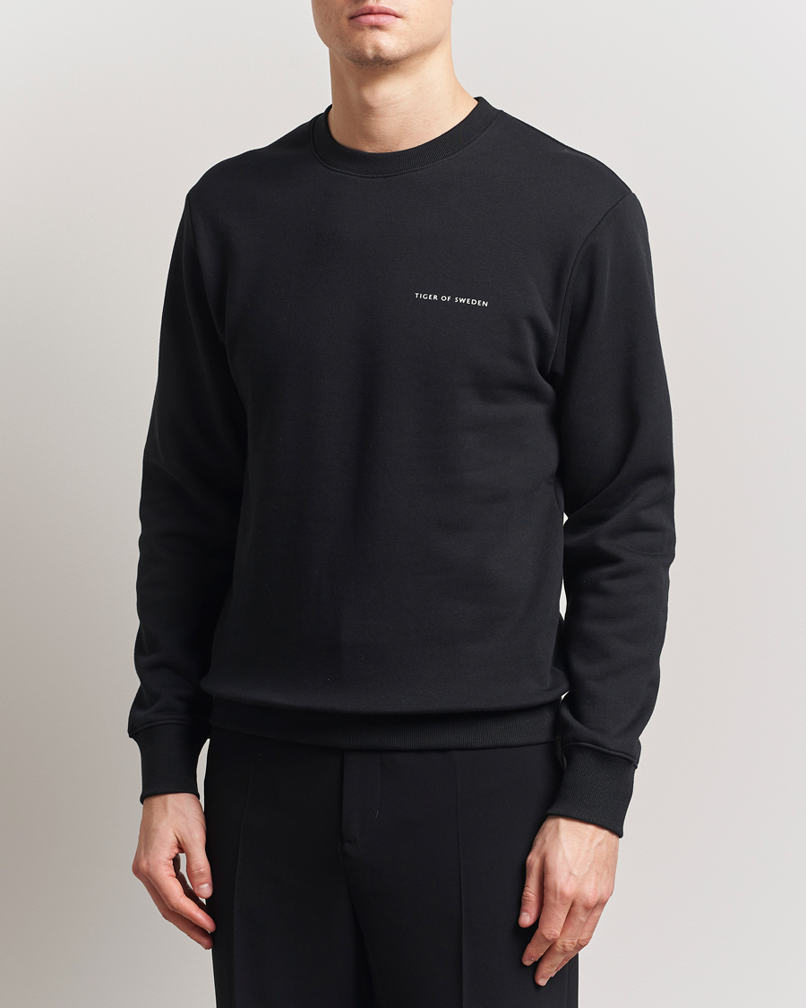 Herr | Tröjor | Tiger of Sweden | Emerson Crew Neck Sweatshirt Black