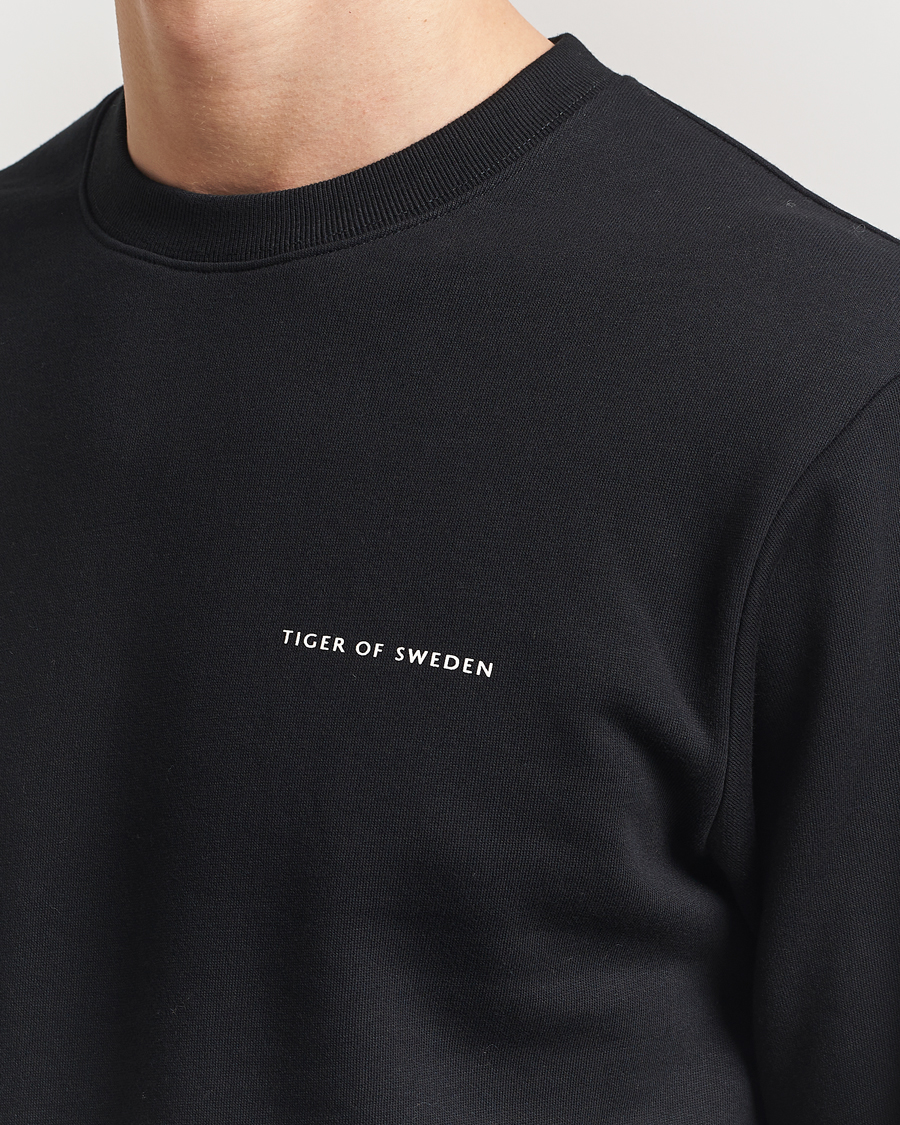 Herr | Tröjor | Tiger of Sweden | Emerson Crew Neck Sweatshirt Black