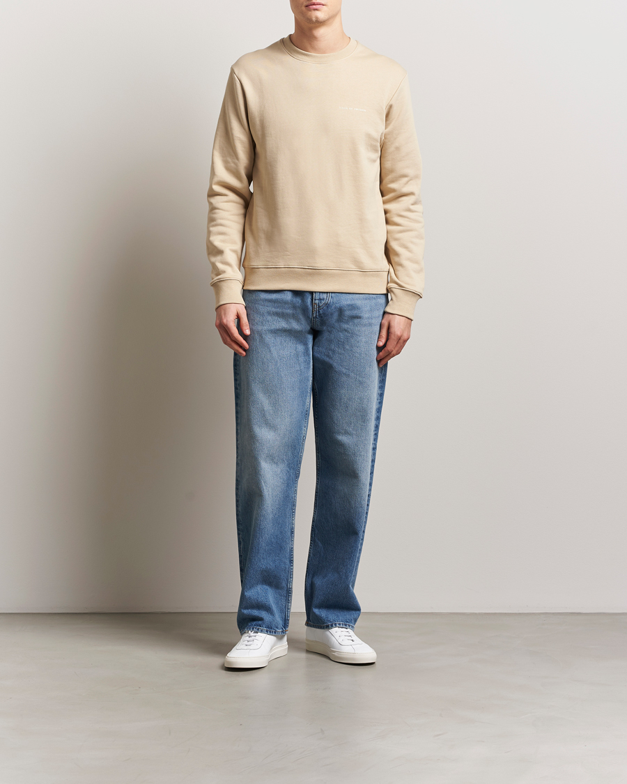 Herr | Tröjor | Tiger of Sweden | Emerson Crew Neck Sweatshirt Practical Beige
