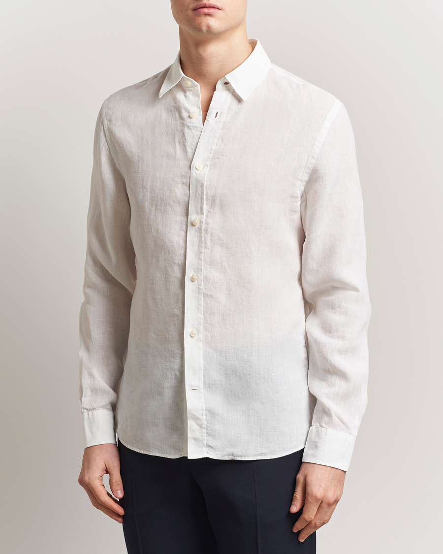 Herr | Skjortor | Tiger of Sweden | Spenser Linen Shirt Off White