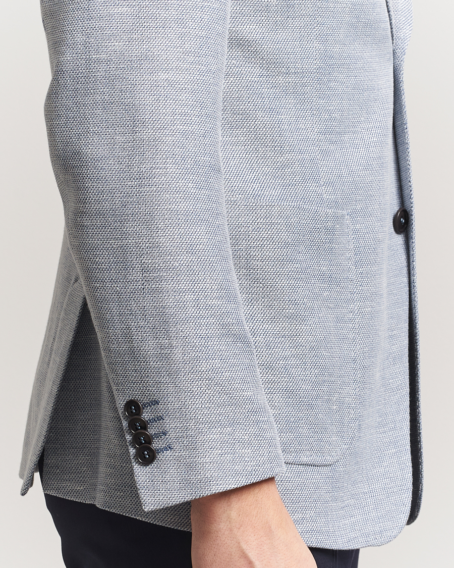 Herr | Kavajer | Tiger of Sweden | Justin Linen/Cotton Structured Blazer Deep Blue