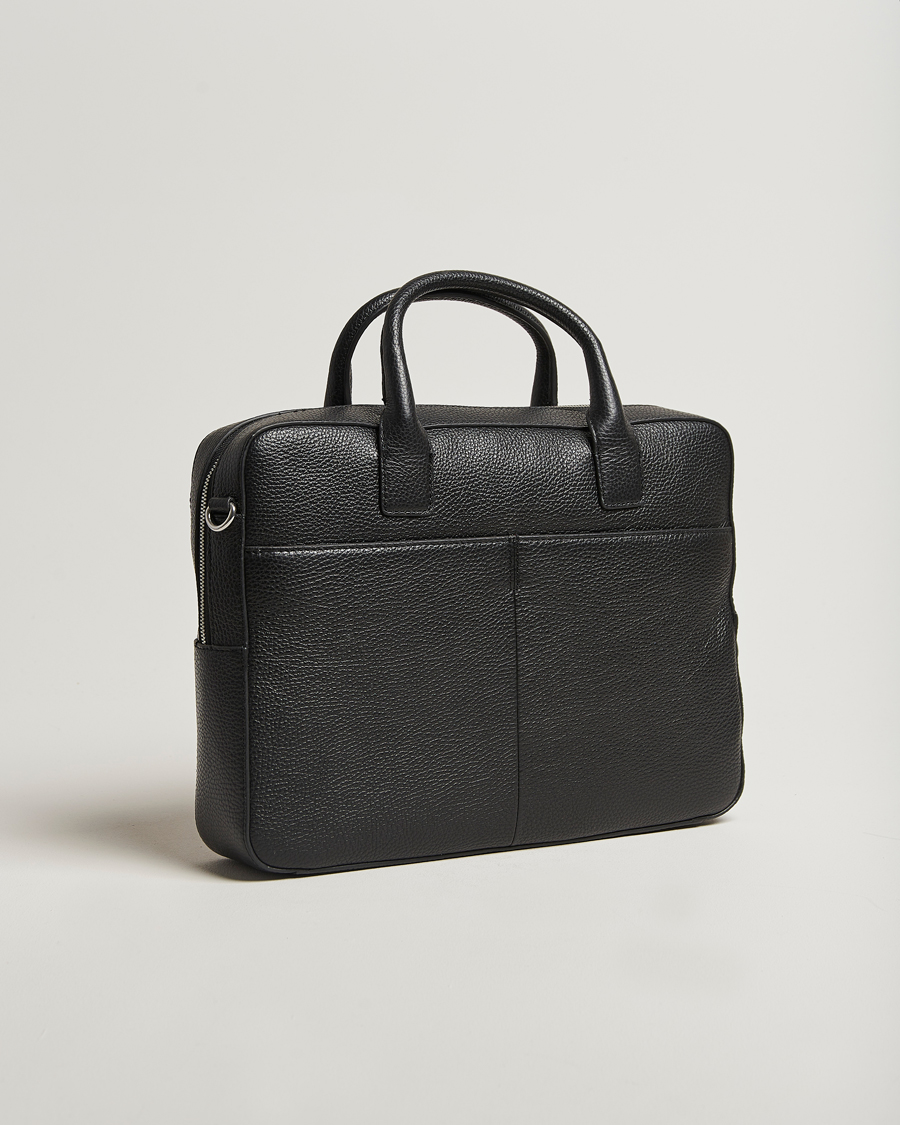 Herr | Tiger of Sweden Beckholmen Leather Briefcase Black | Tiger of Sweden | Beckholmen Leather Briefcase Black
