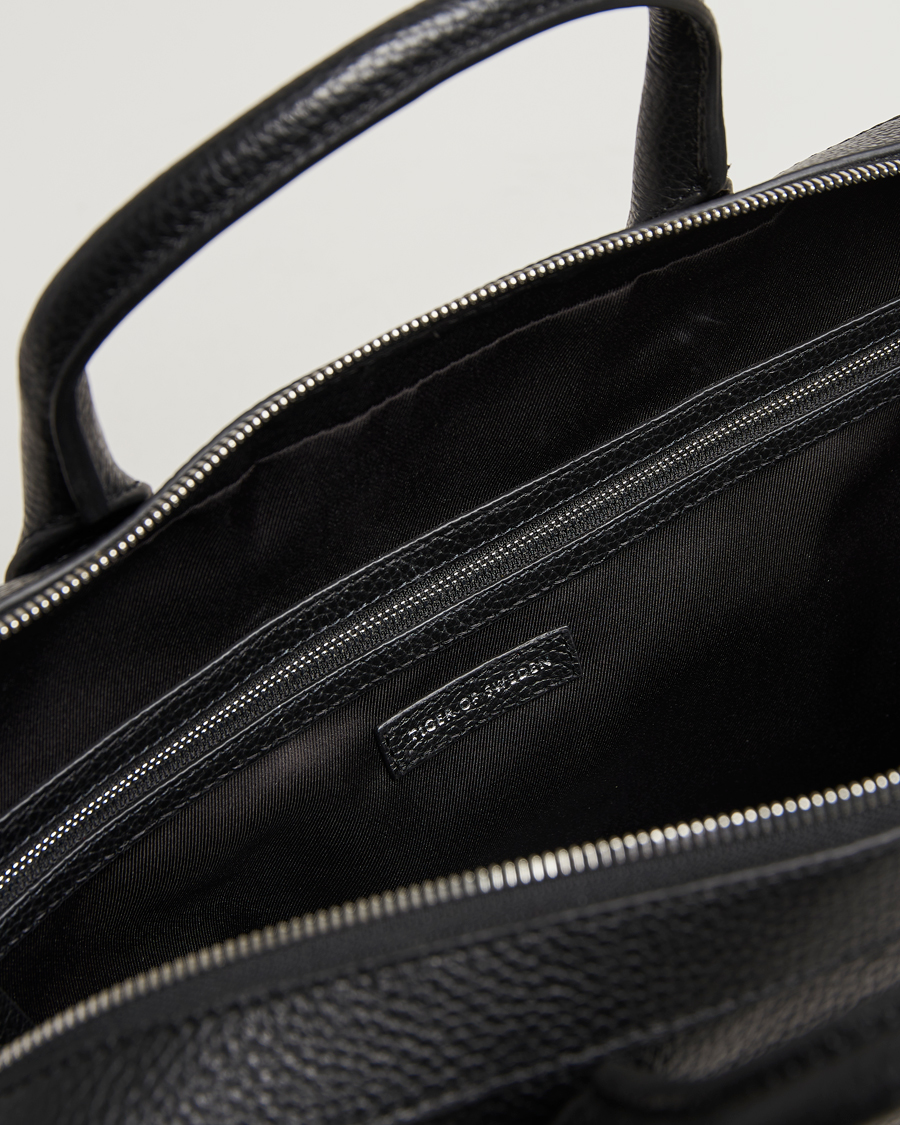 Herr | Tiger of Sweden Beckholmen Leather Briefcase Black | Tiger of Sweden | Beckholmen Leather Briefcase Black
