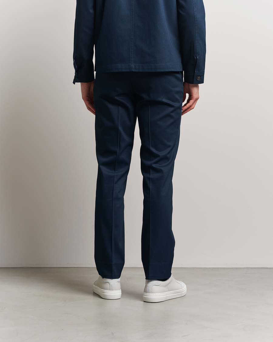 Herr | Byxor | J.Lindeberg | Lois Cotton Twill Pants Navy