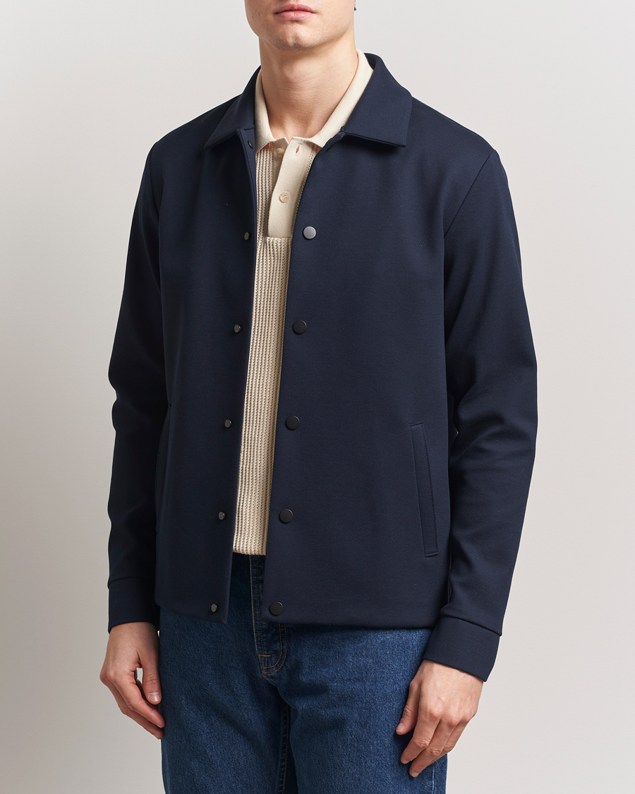 Herr | Jackor | Harris Wharf London | Loro Piana Cavalry Twill Coach Jacket Navy Blue
