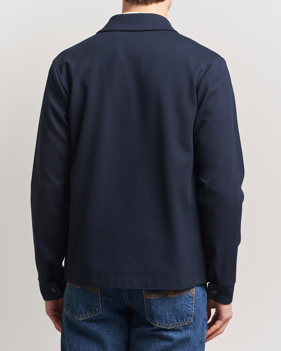 Herr | Jackor | Harris Wharf London | Loro Piana Cavalry Twill Coach Jacket Navy Blue