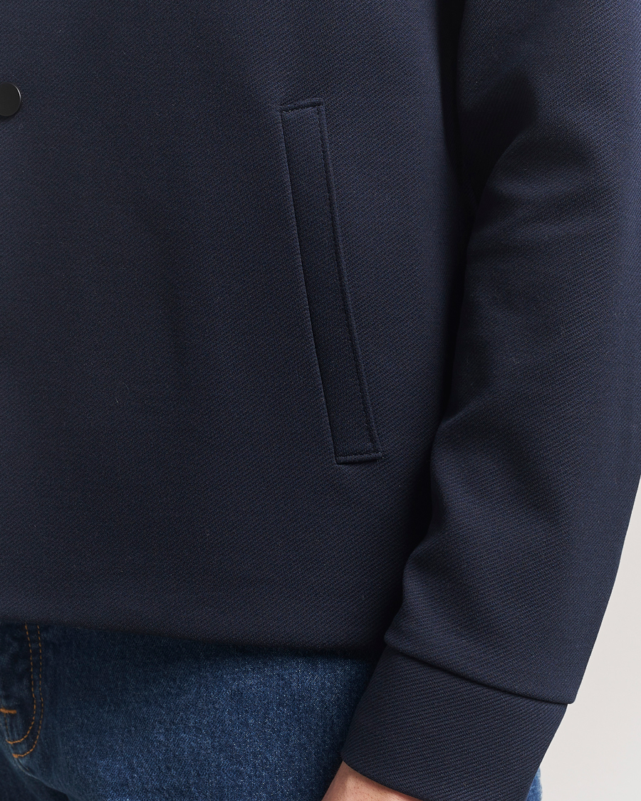 Herr | Jackor | Harris Wharf London | Loro Piana Cavalry Twill Coach Jacket Navy Blue