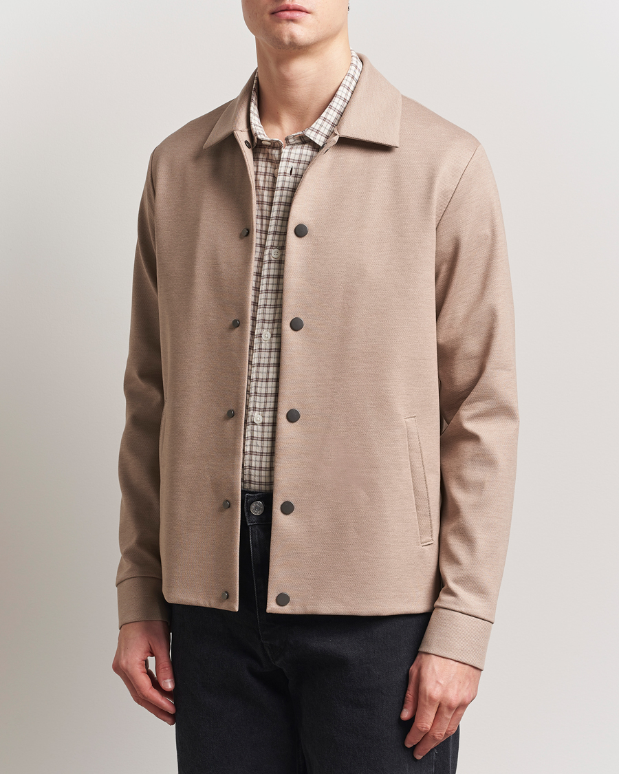 Herr | Jackor | Harris Wharf London | Loro Piana Cavalry Twill Coach Jacket Oat