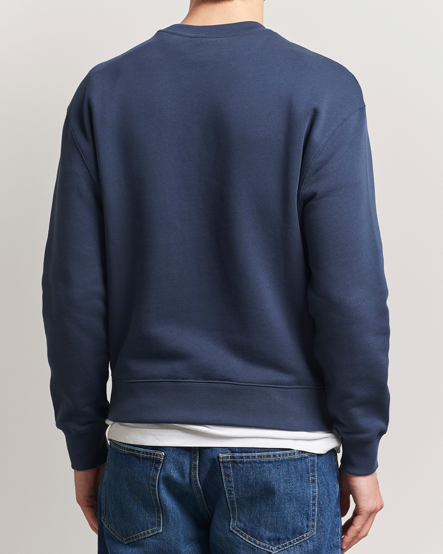 Herr | Tröjor | Maison Kitsuné | Tonal Fox Head Sweatshirt Ink Blue