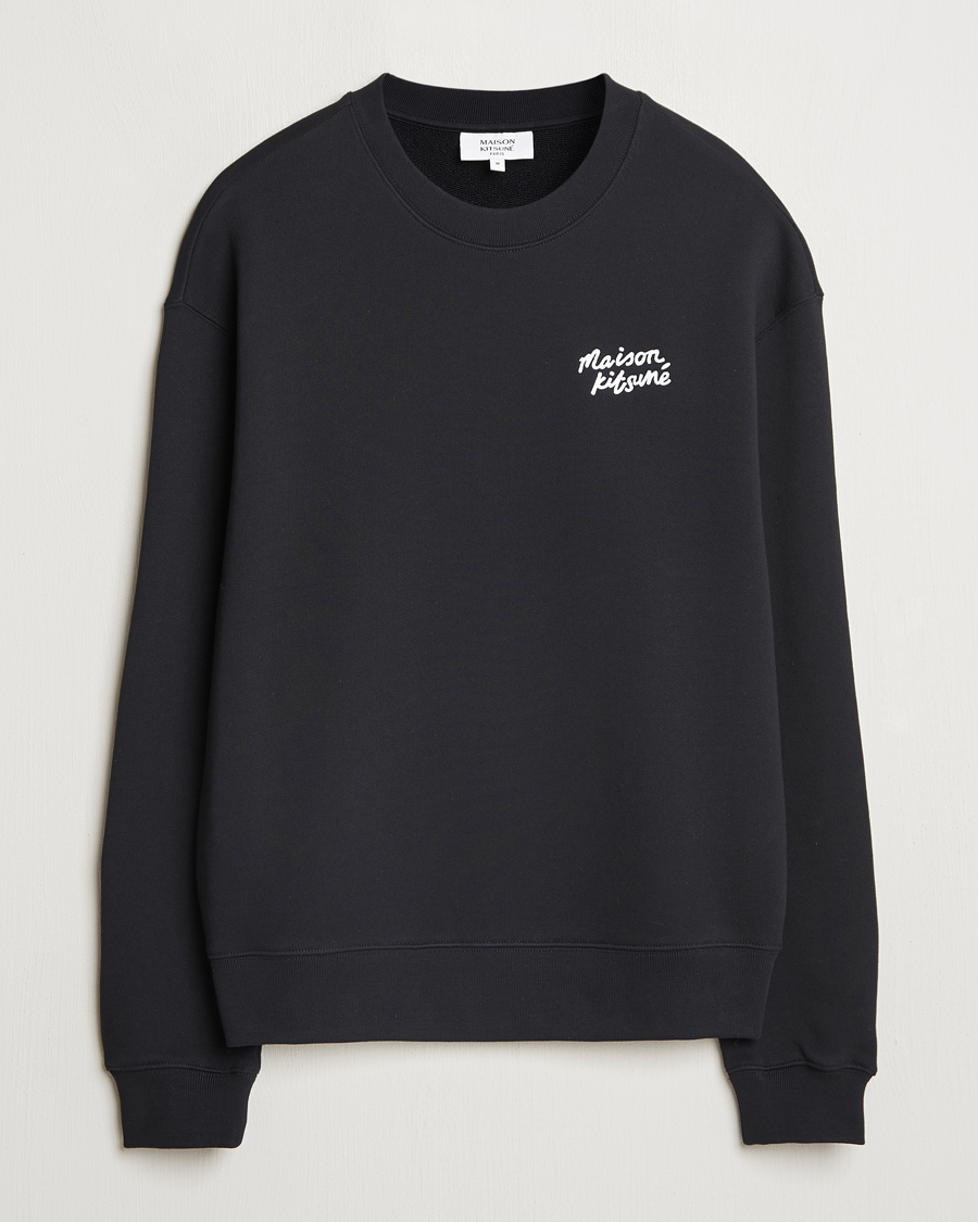 Herr | Tröjor | Maison Kitsuné | Handwriting Sweatshirt Black