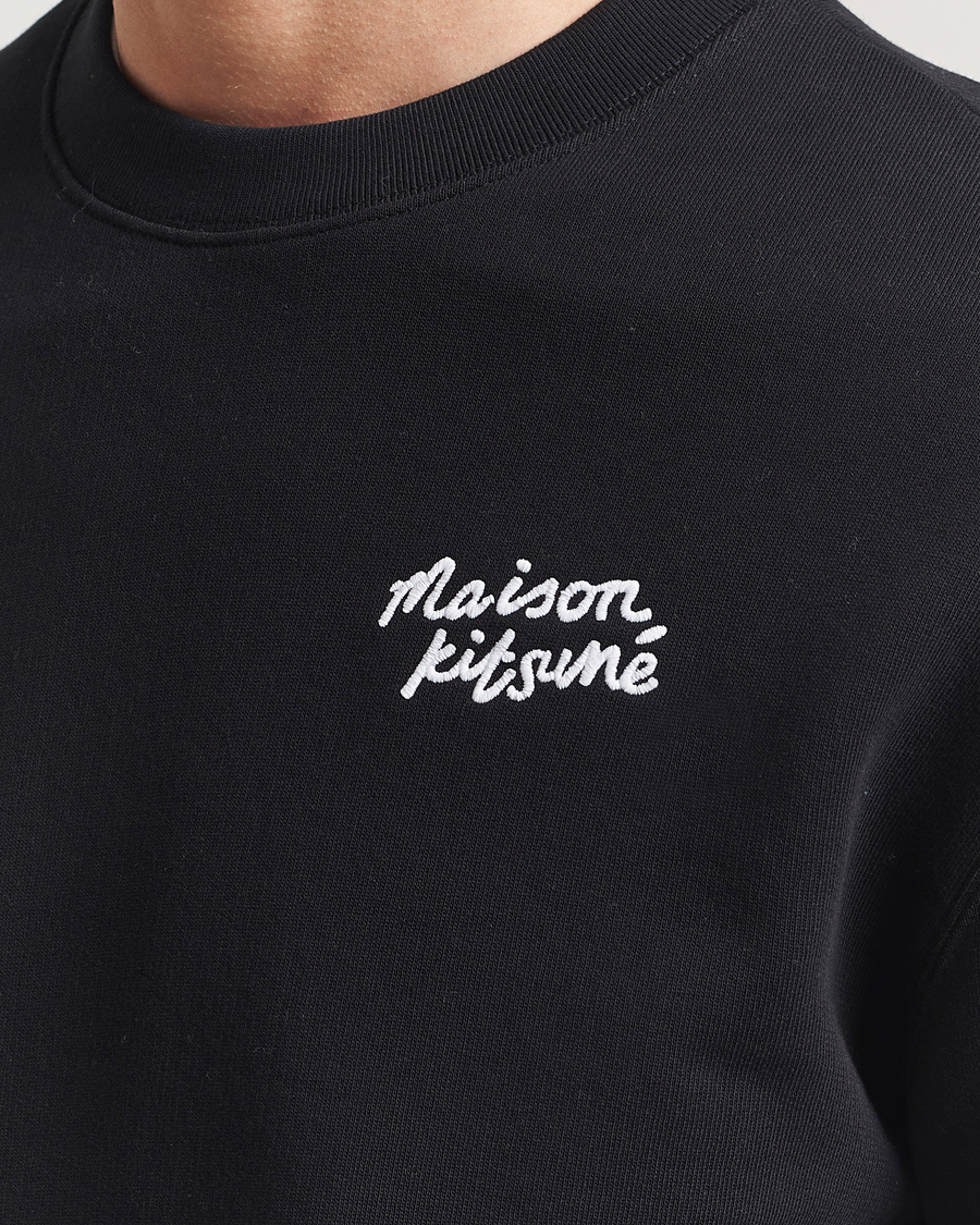 Herr | Tröjor | Maison Kitsuné | Handwriting Sweatshirt Black